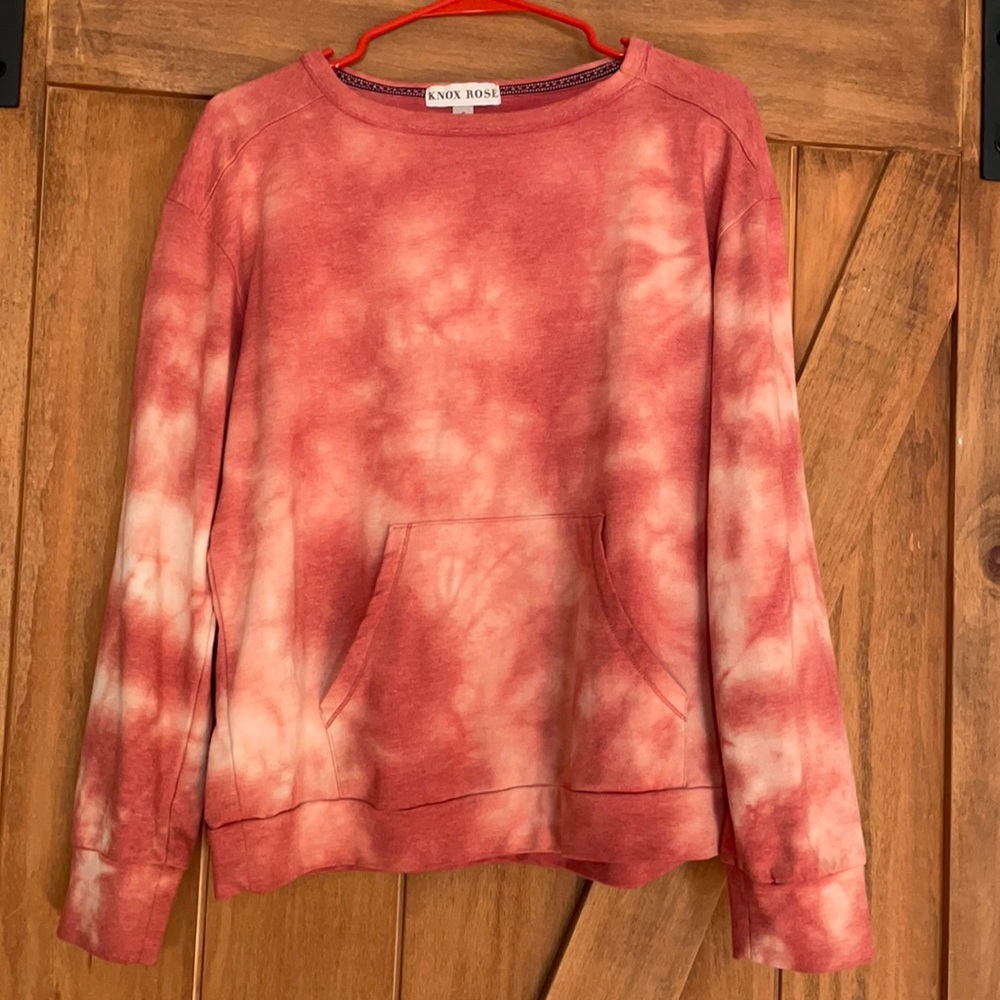 Pink tie-dye sweatshirt women’s size small